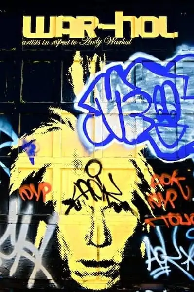 Graffiti art in Orlando of Andy Warhol