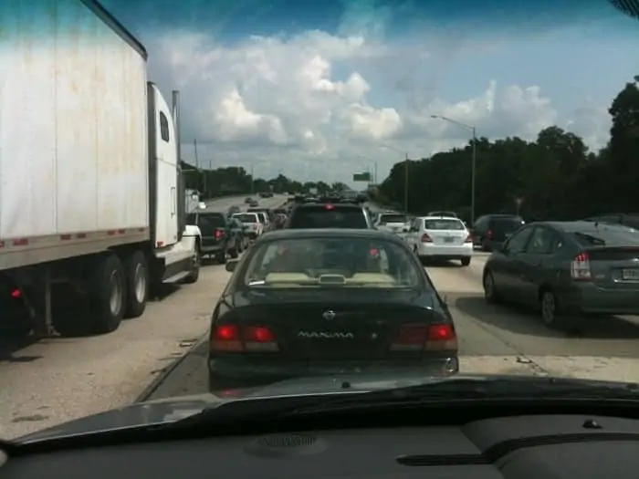 Traffic on Interstate 4