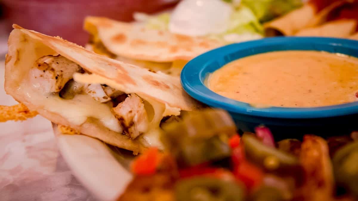 Chuy's quesadillas and queso