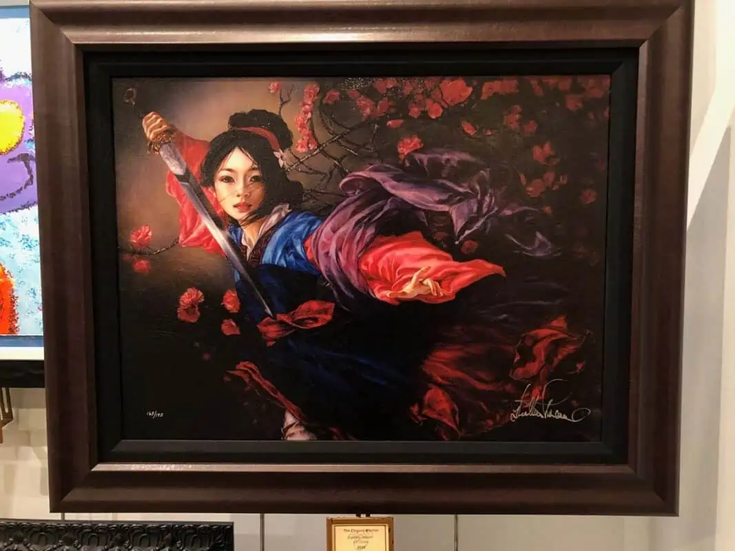 Mulan Painting in The Art of Disney