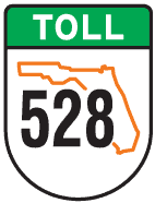 Highway 528 toll road in Orlando