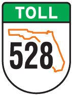 Highway 528 toll road in Orlando