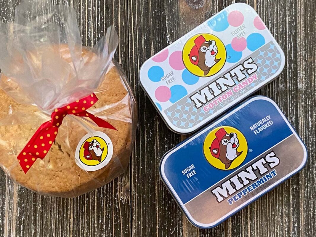 Buc-ee's Beaver Logo on snacks